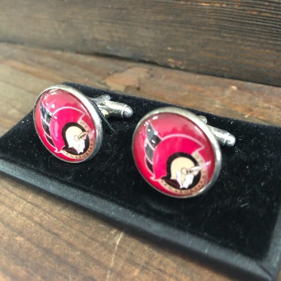 CUFFLINKS for formal shirt - OTTAWA SENATORS  NHL HOCKEY Cuff Links Prom Groom - Picture 2 of 7